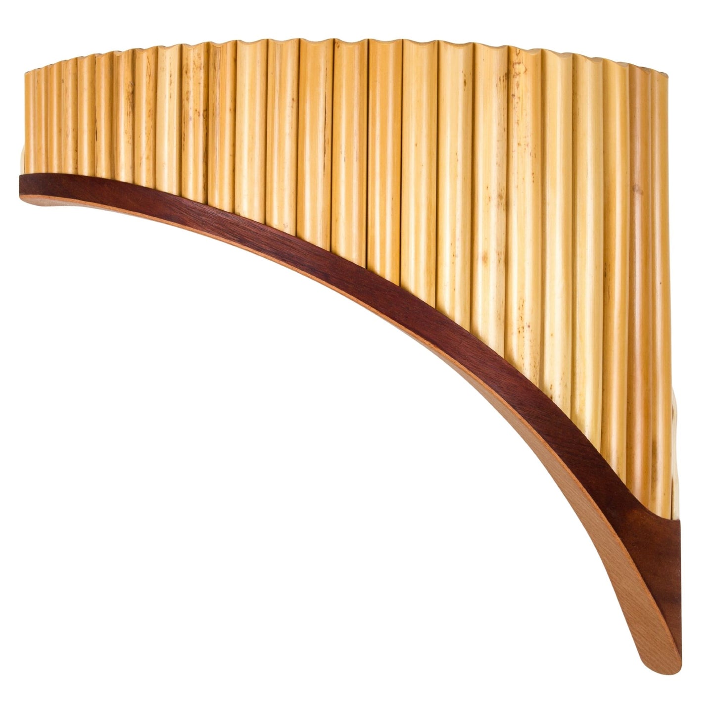 Plaschke Panflöte Serie Premium 25 Töne – Exklusive Linkshänder-Variante mit 25 Rohren