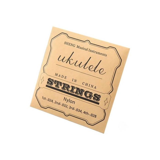 Vierteiliger Ukulele Saitensatz aus klarem Nylon für Sopran und Konzert Ukulelen