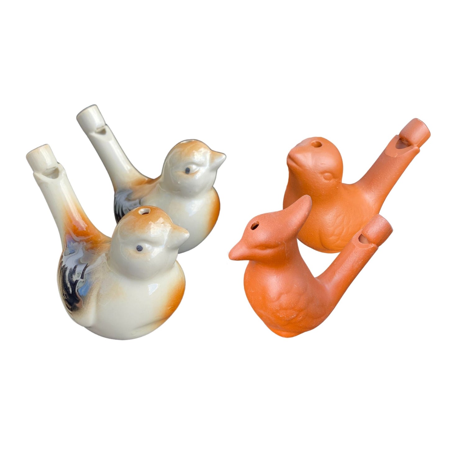 Wasservogel-Pfeife aus Ton – Magische Vogelstimmen-Flöte (Terrakotta)