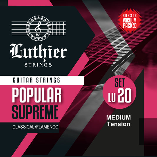 Luthier LU-20 Popular Supreme Medium Tension Saitensatz für Klassikgitarre