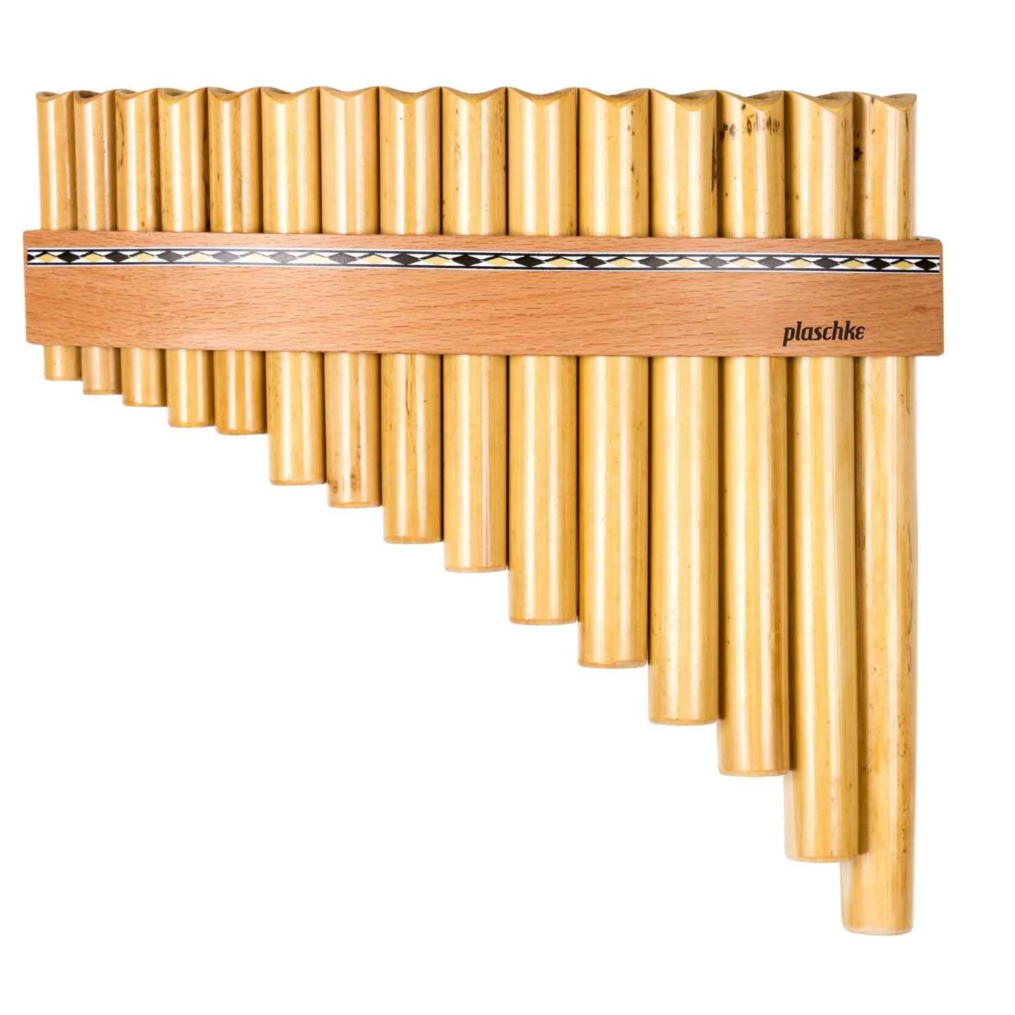 Plaschke Panflöte Serie Classic 15 Töne für Linkshänder – Tiefe Töne links angeordnet