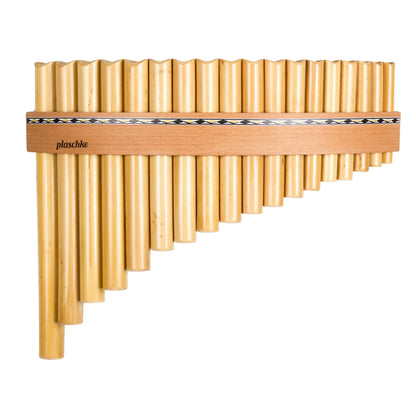 Plaschke Panflöte Serie Classic mit 18 Tönen – Fortgeschrittenes Modell in C-Dur oder G-Dur