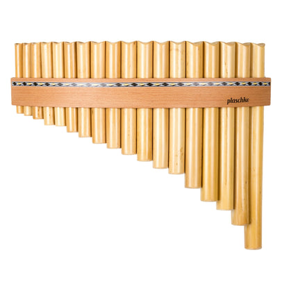 Plaschke Panflöte Serie Classic 18 Töne für Linkshänder – Handgefertigte Spezialanfertigung