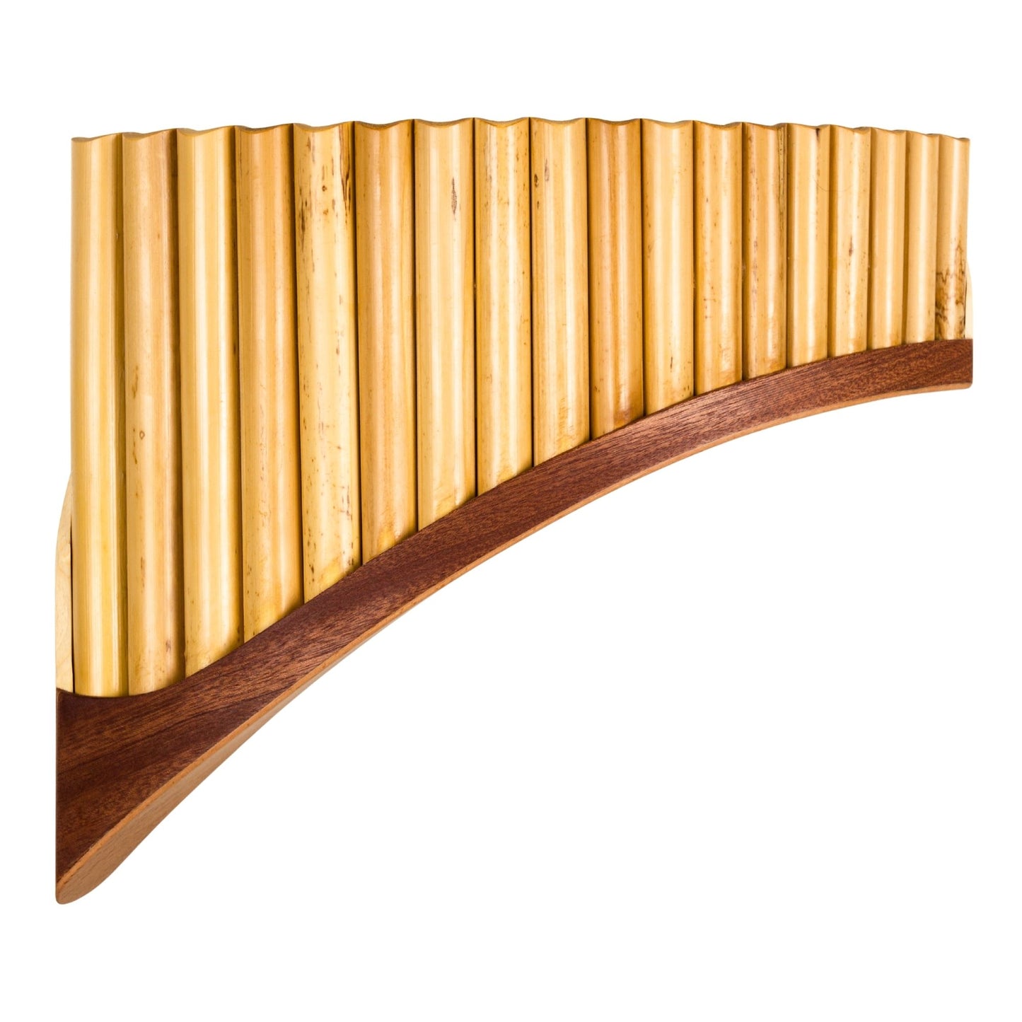 Plaschke Panflöte Serie Premium 18 Töne – Konzertstimmung mit Mahagonischuh (Standard)