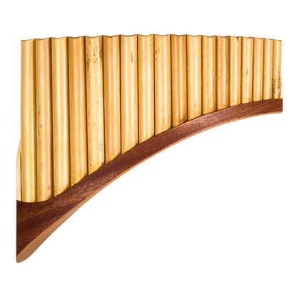 Plaschke Panflöte Serie Premium 18 Töne – Konzertstimmung mit Mahagonischuh (Standard)