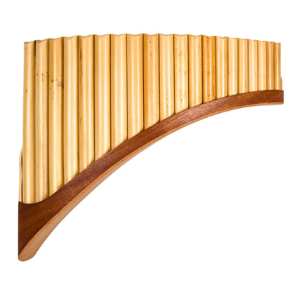 Plaschke Panflöte Serie Premium 20 Töne – Edles Kontrast-Design aus Mahagoni & Buche