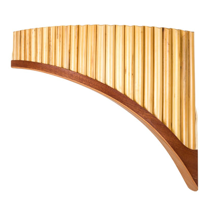 Plaschke Panflöte Serie Premium 27 Töne – Exklusive Linkshänder-Variante mit 24 Rohren