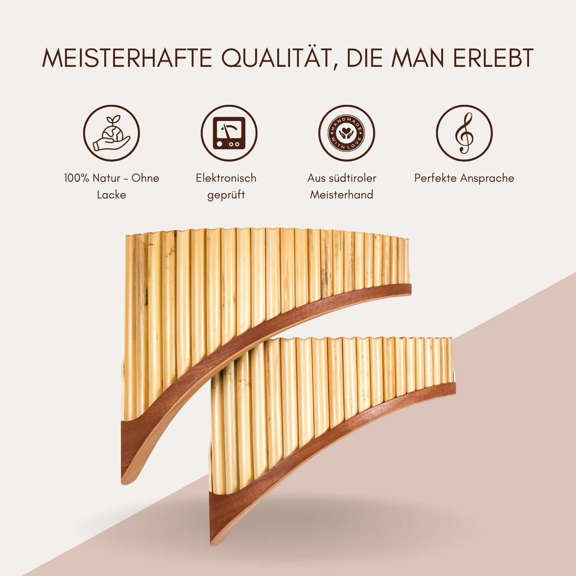 Qualitätsmerkmale Serie Premium: Meisterhandwerk aus Südtirol, edel geölt und perfekte Ansprache