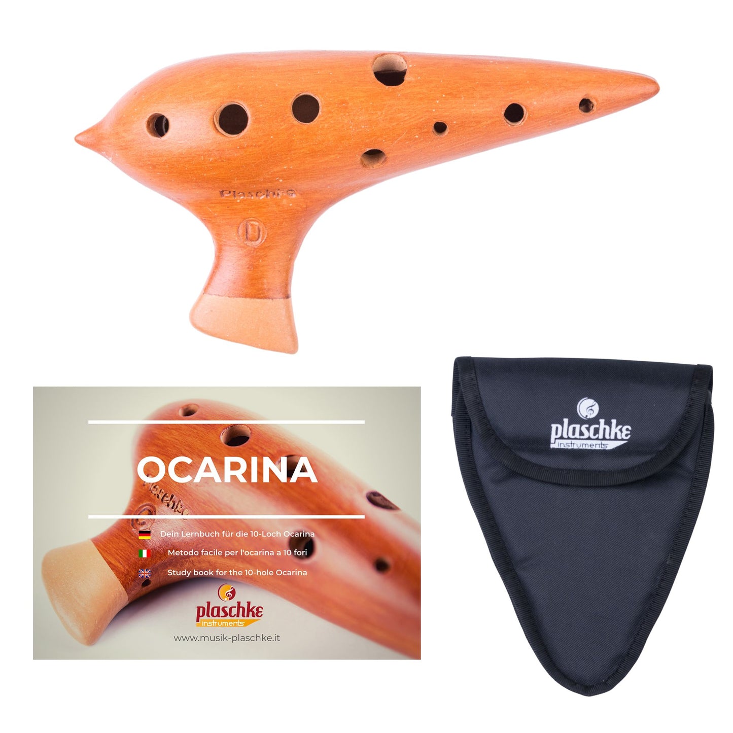 Plaschke Konzert-Okarina aus Terrakotta – Handgefertigt in Südtirol