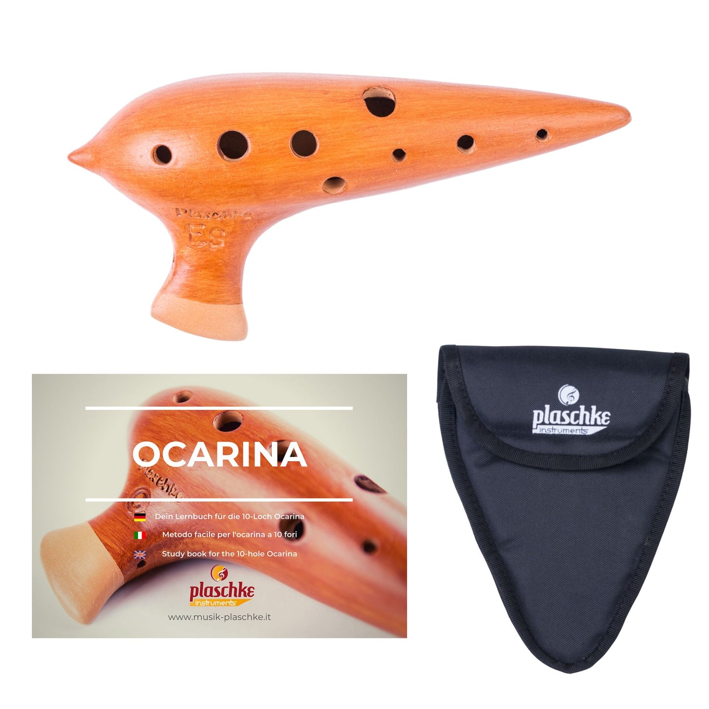 Plaschke Konzert-Okarina aus Terrakotta – Handgefertigt in Südtirol