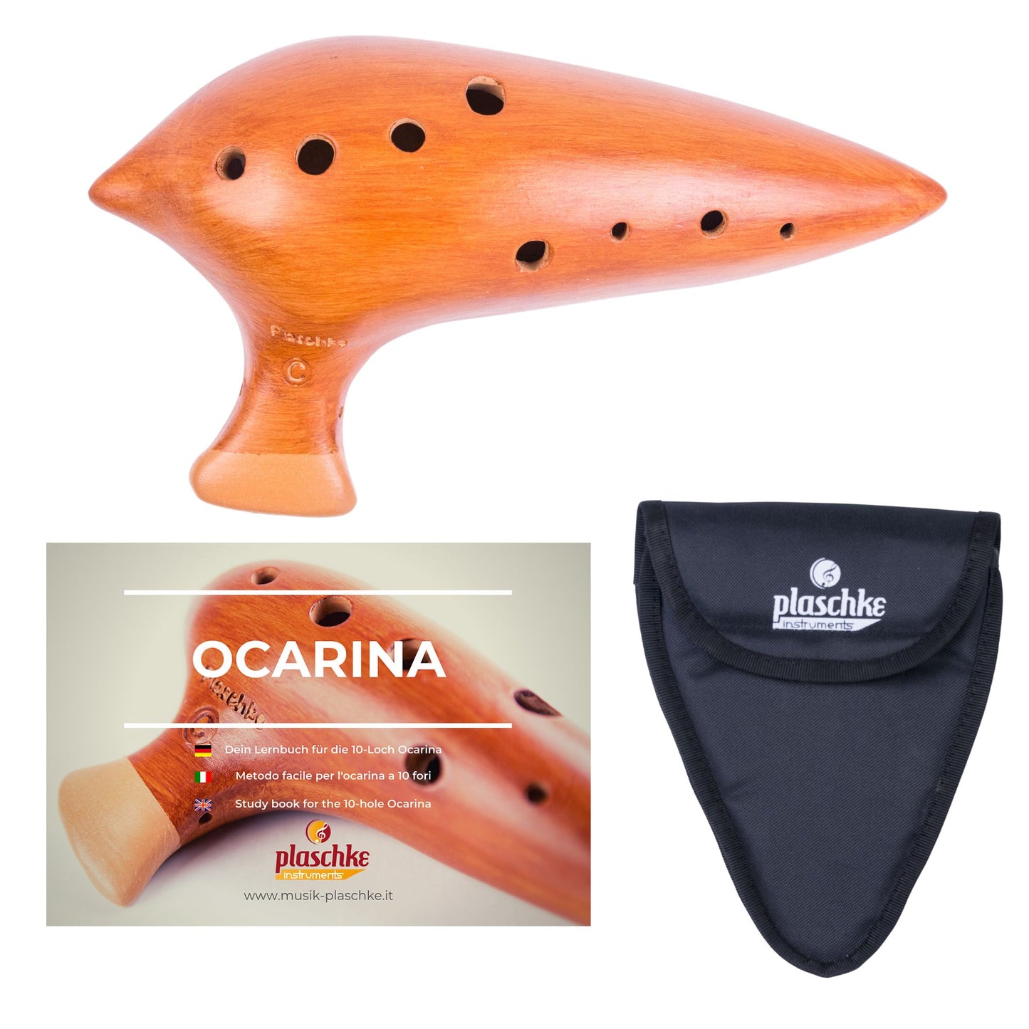 Plaschke Konzert-Okarina aus Terrakotta – Handgefertigt in Südtirol