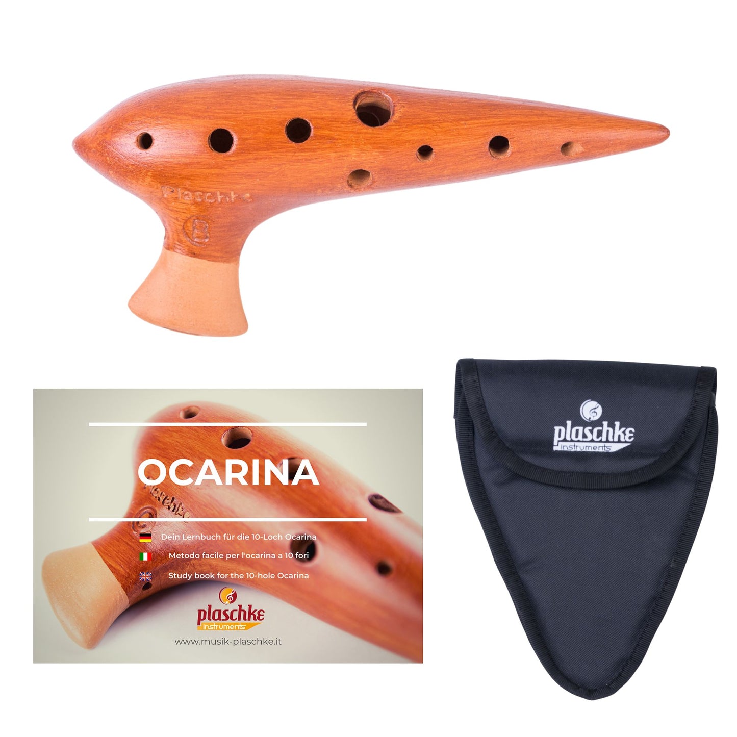 Plaschke Konzert-Okarina aus Terrakotta – Handgefertigt in Südtirol