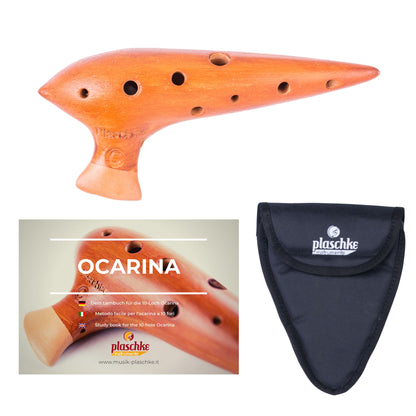 Plaschke Konzert-Okarina aus Terrakotta – Handgefertigt in Südtirol