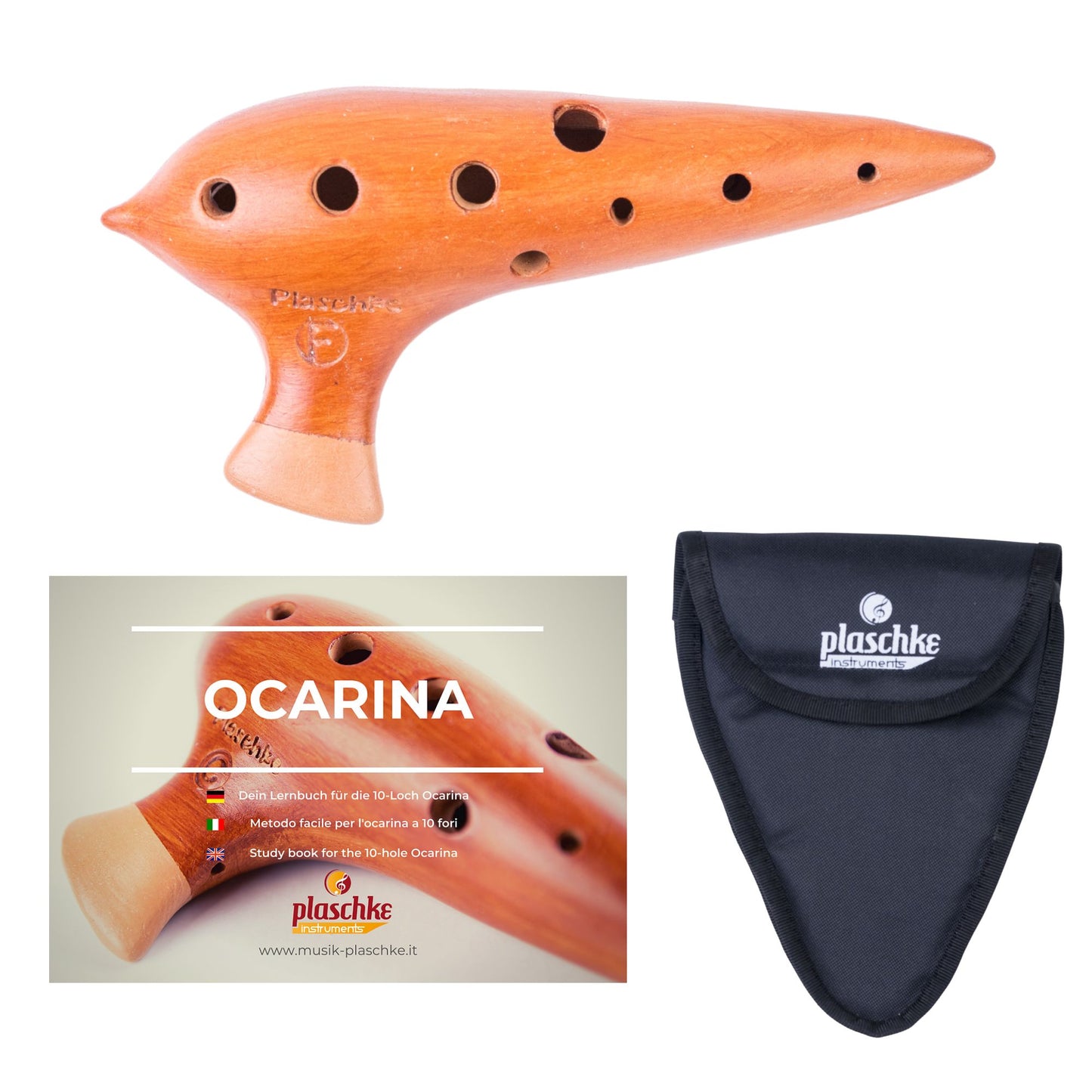 Plaschke Konzert-Okarina aus Terrakotta – Handgefertigt in Südtirol