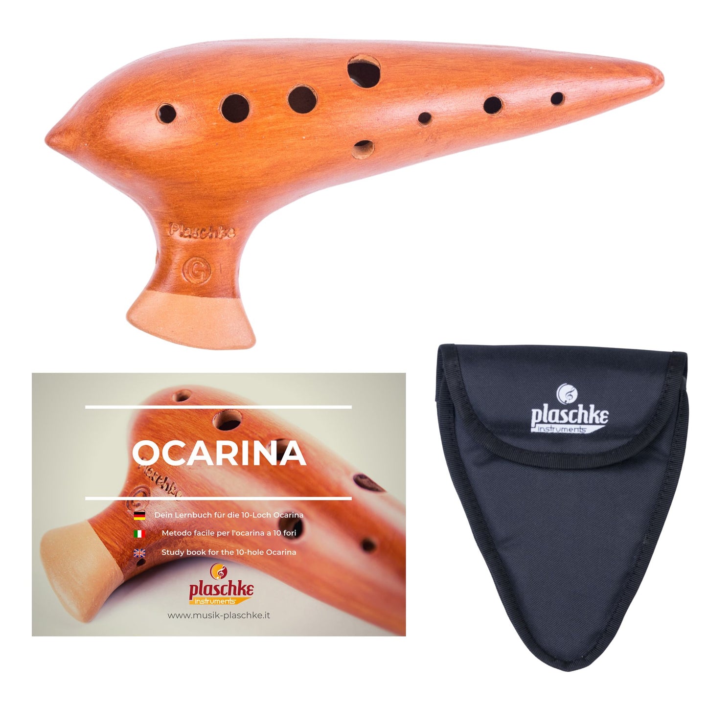 Plaschke Konzert-Okarina aus Terrakotta – Handgefertigt in Südtirol