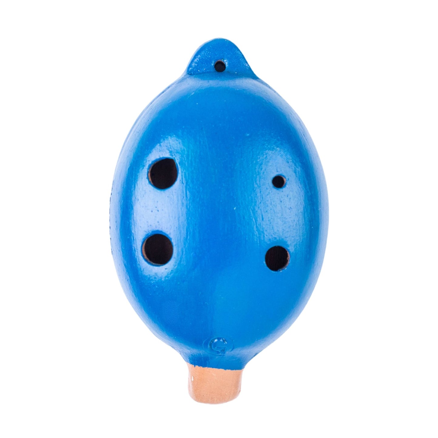 Plaschke Pendant Okarina aus Terrakotta in der Farbe Blau – handgefertigt in Südtirol