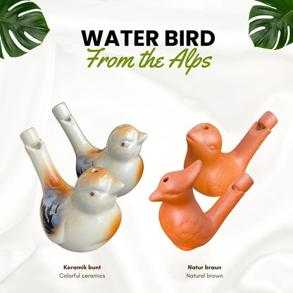 Wasservogel-Pfeife aus Ton – Magische Vogelstimmen-Flöte (Terrakotta)