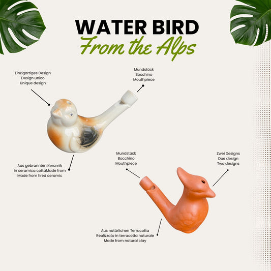 Wasservogel-Pfeife aus Ton – Magische Vogelstimmen-Flöte (Terrakotta)