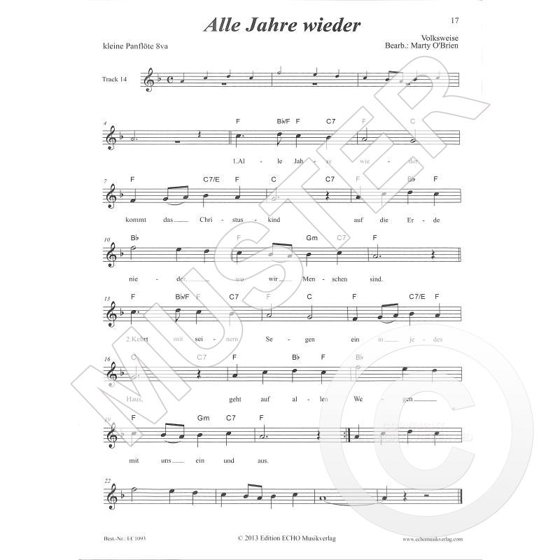 Notenbuch Meine ersten Advents- und Weihnachtslieder für Panflöte von Ulrich Herkenhoff